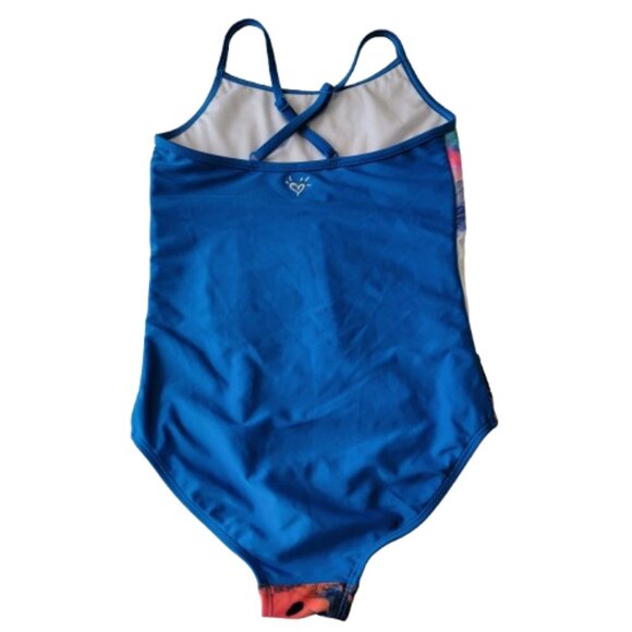 Justice One Piece Swimwear Unicorns Butterflies Adjustable Straps Multicolor 10 - Picture 2 of 10